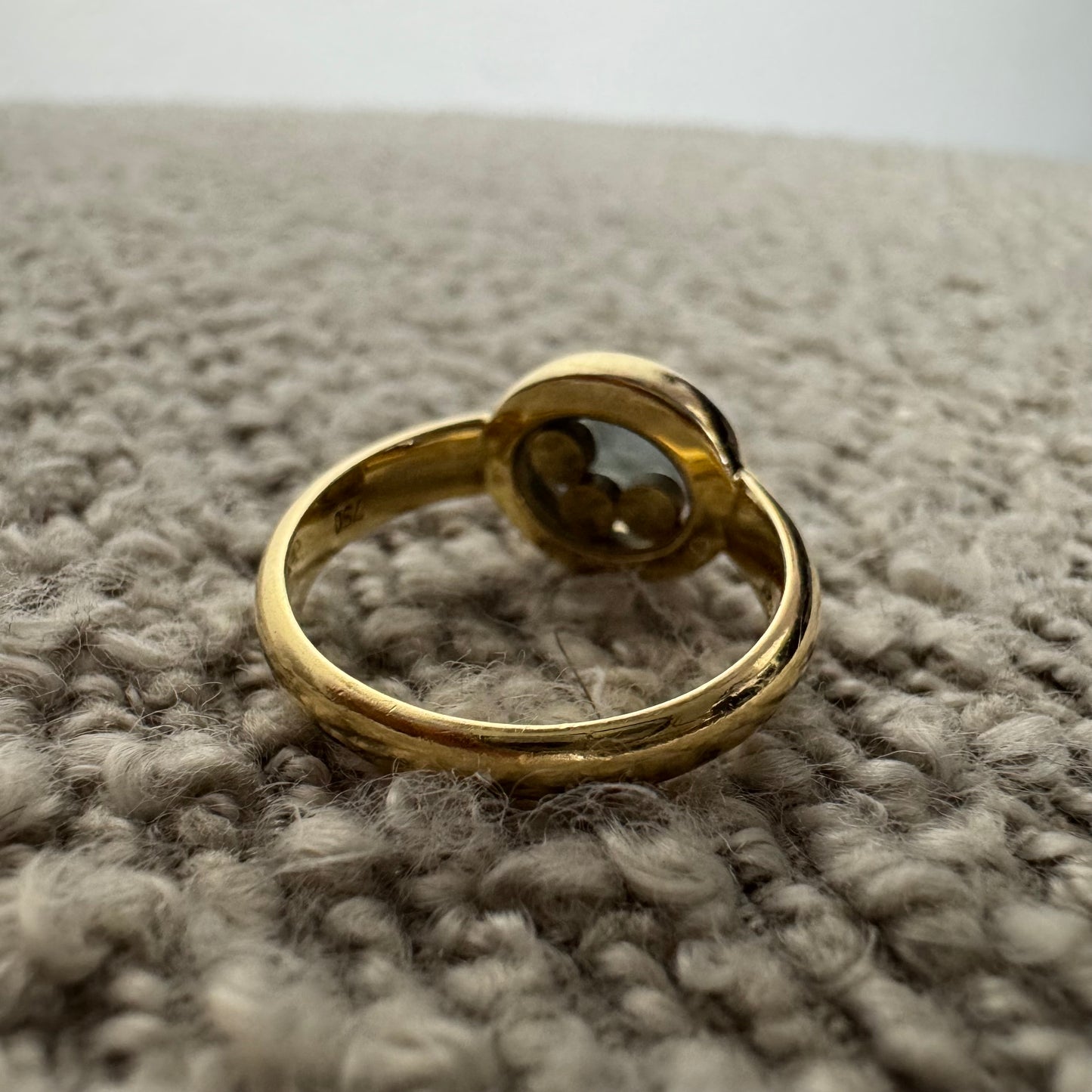 Chopard Happy Diamonds Ring 750 Gold mit 3 Diamanten