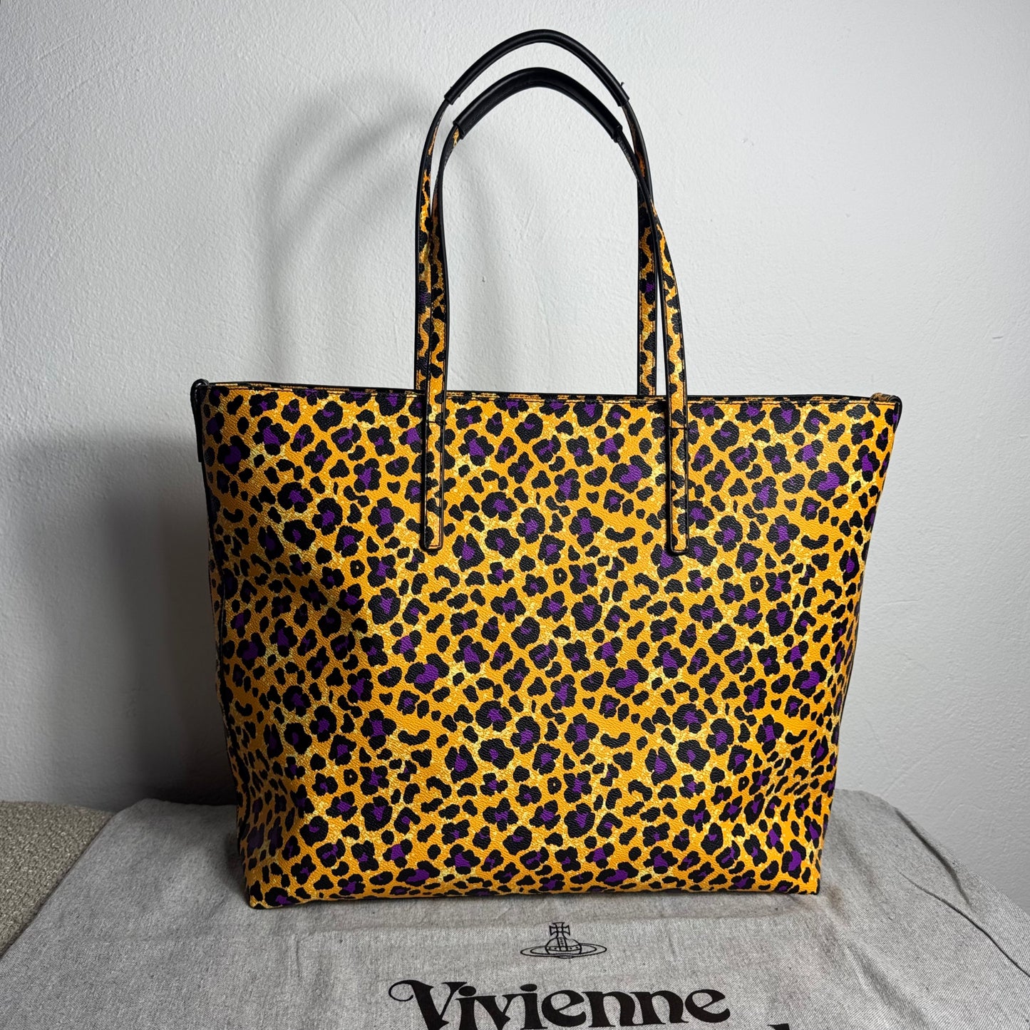 Vivienne Westwood Shopper Leo Print Vegan Leather