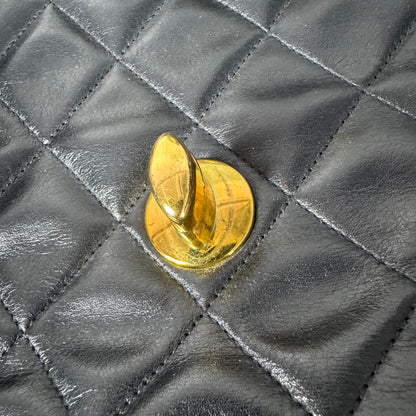 Chanel Single Flap Jumbo – Schwarz mit 24K vergoldeter Hardware