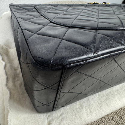 Chanel Single Flap Jumbo – Schwarz mit 24K vergoldeter Hardware