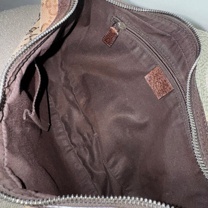 Gucci GG Canvas Hobo Schultertasche – Braun