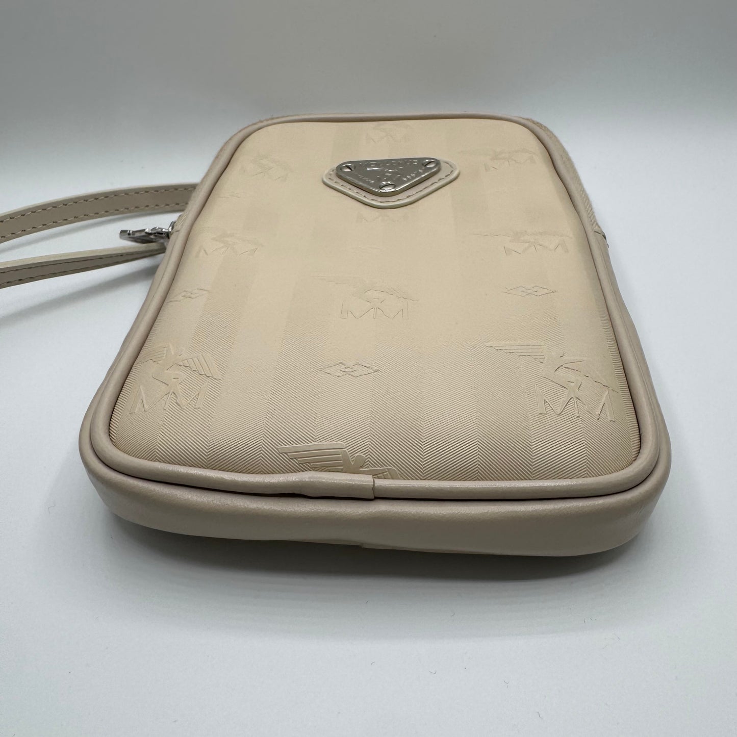Maison Mollerus Vinerus Wildhorn Handytasche Canvas Taupe