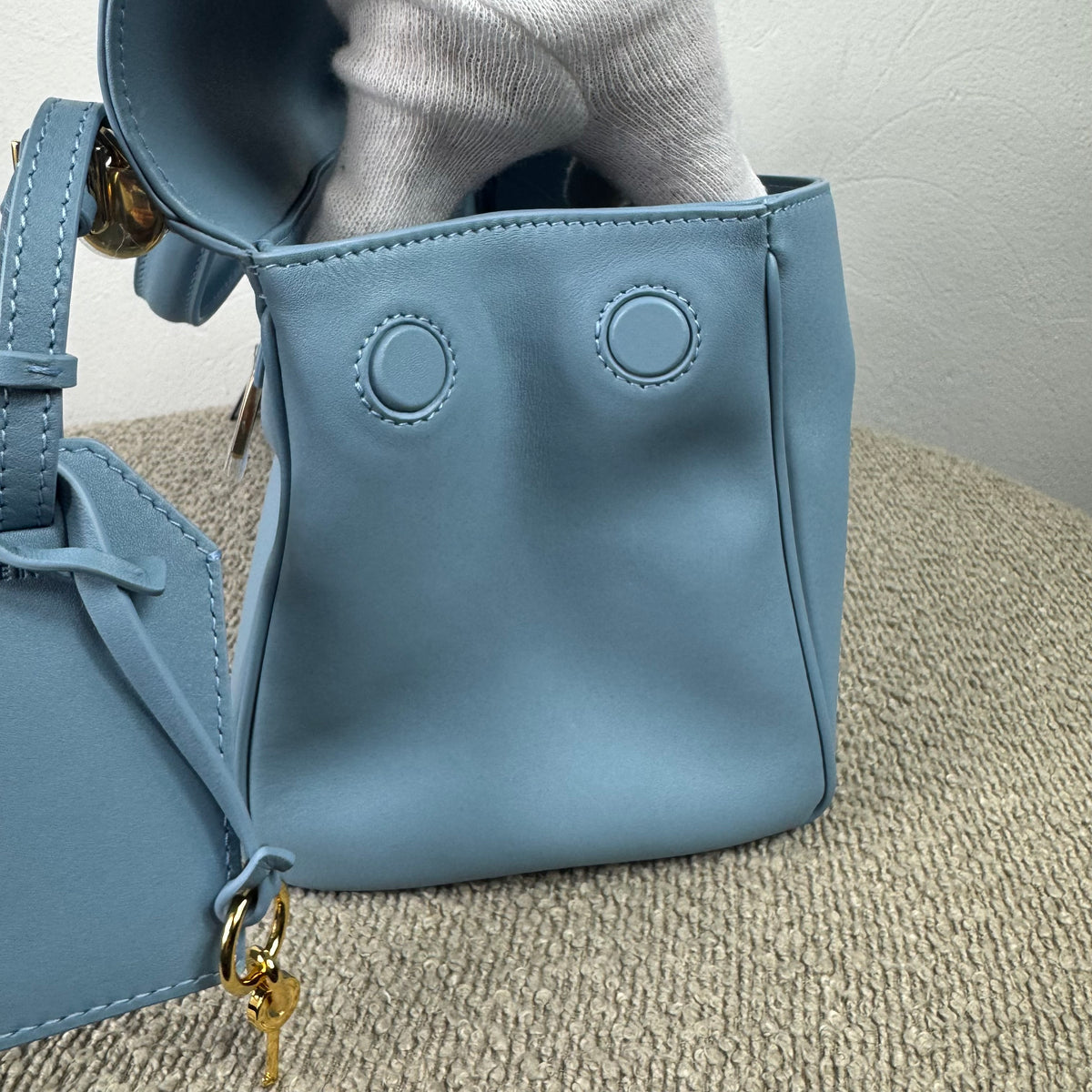 Dolce &amp; Gabbana My Sicily Medium Handtasche – Azurblau