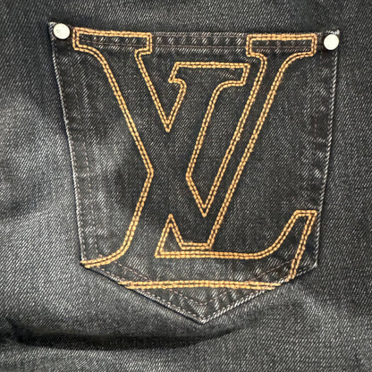 Louis Vuitton Staples Edition Washed Black Denim jeans