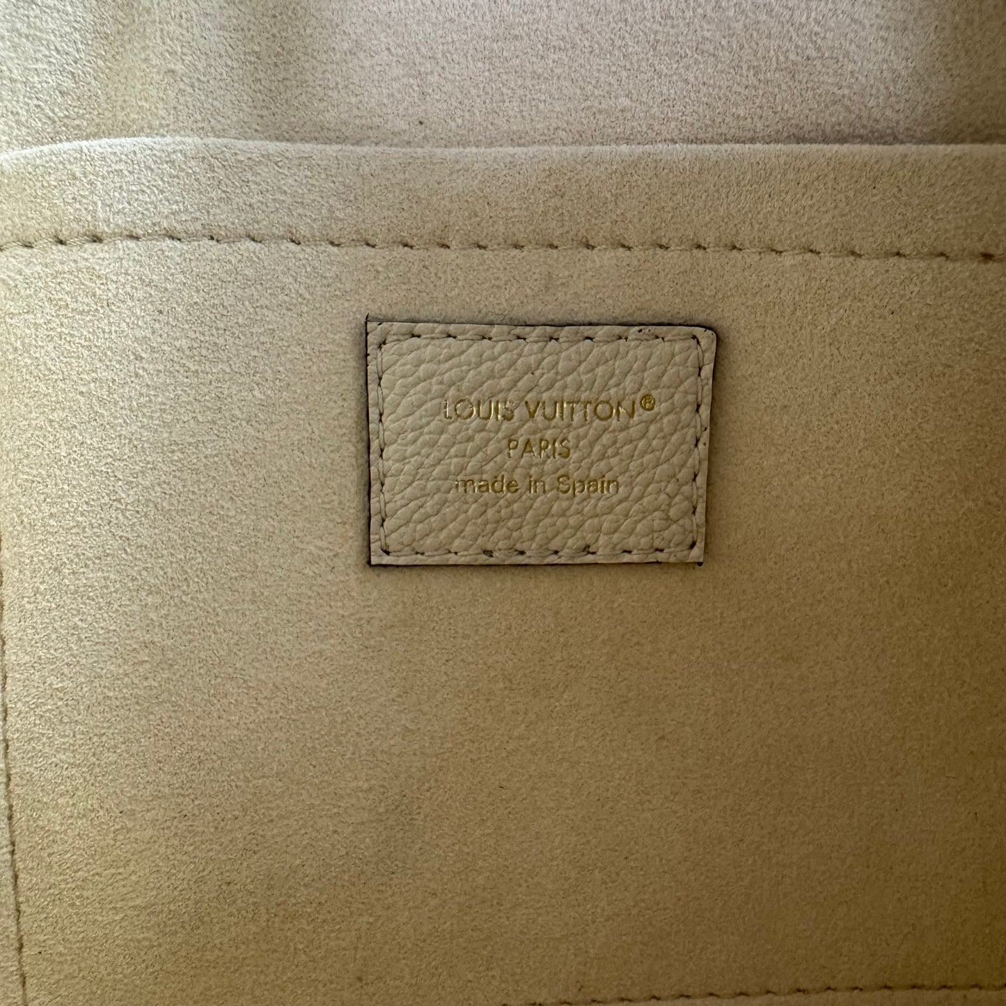 Louis Vuitton Speedy 20 Empreinte Beige mit Schulterriemen