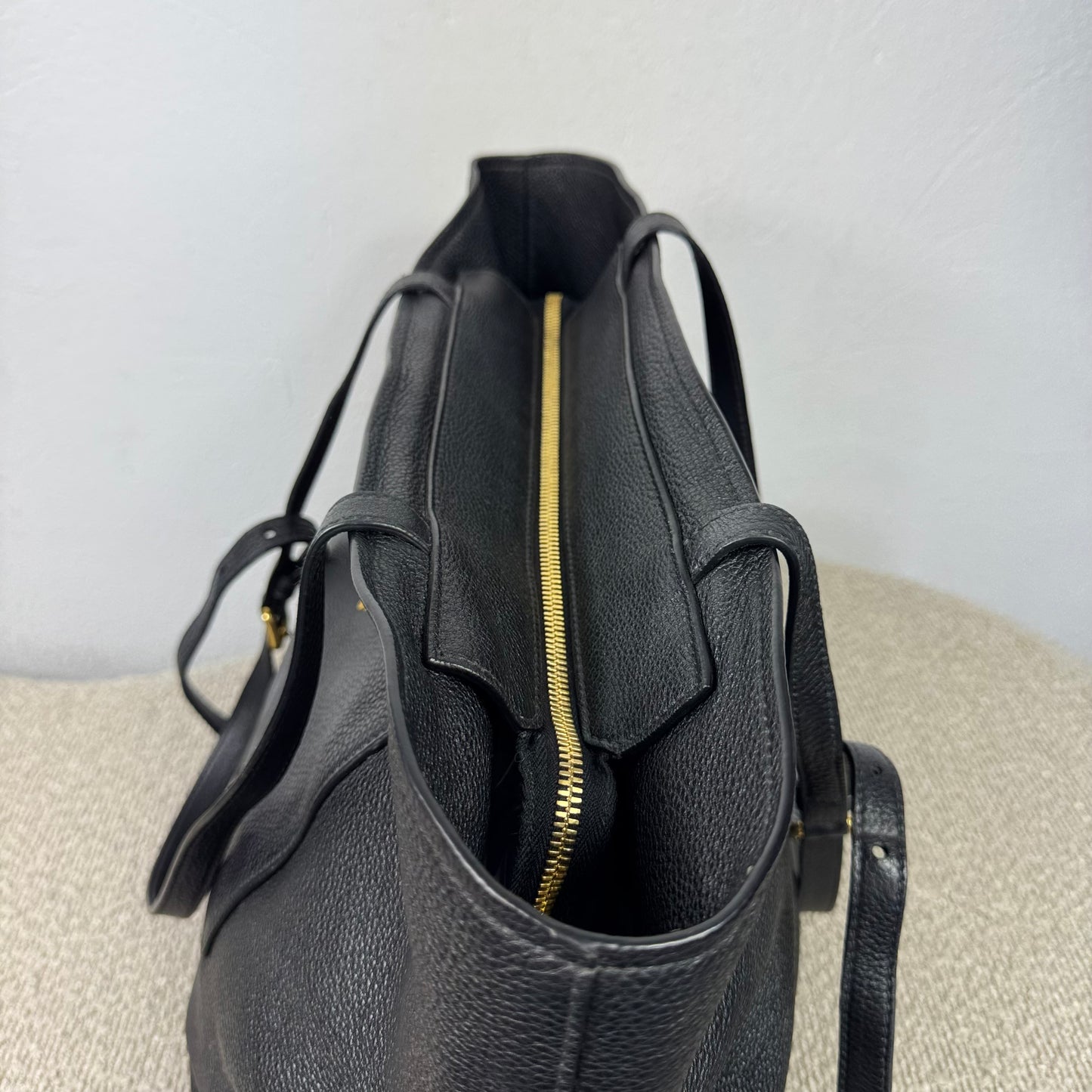 Prada Vitello Phenix Leder Shopper – Schwarz