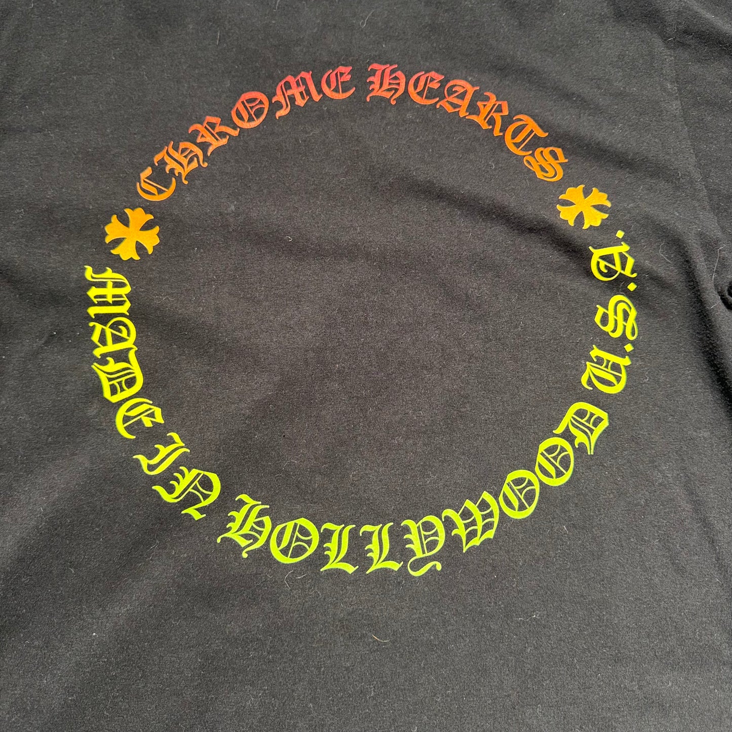 Chrome Hearts Gradient Horseshoe Pocket T-Shirt Schwarz Gr. M