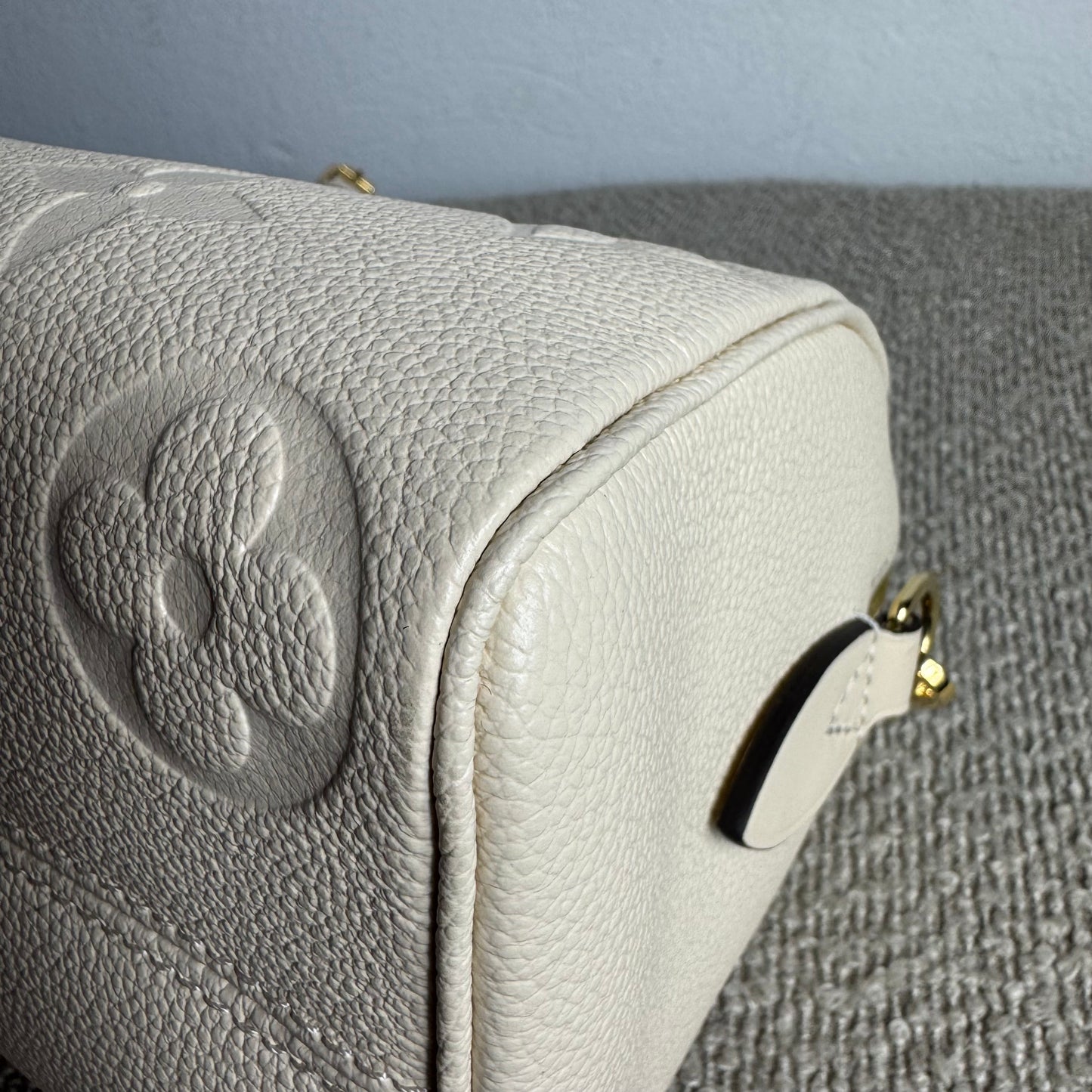 Louis Vuitton Speedy 20 Empreinte Beige mit Schulterriemen