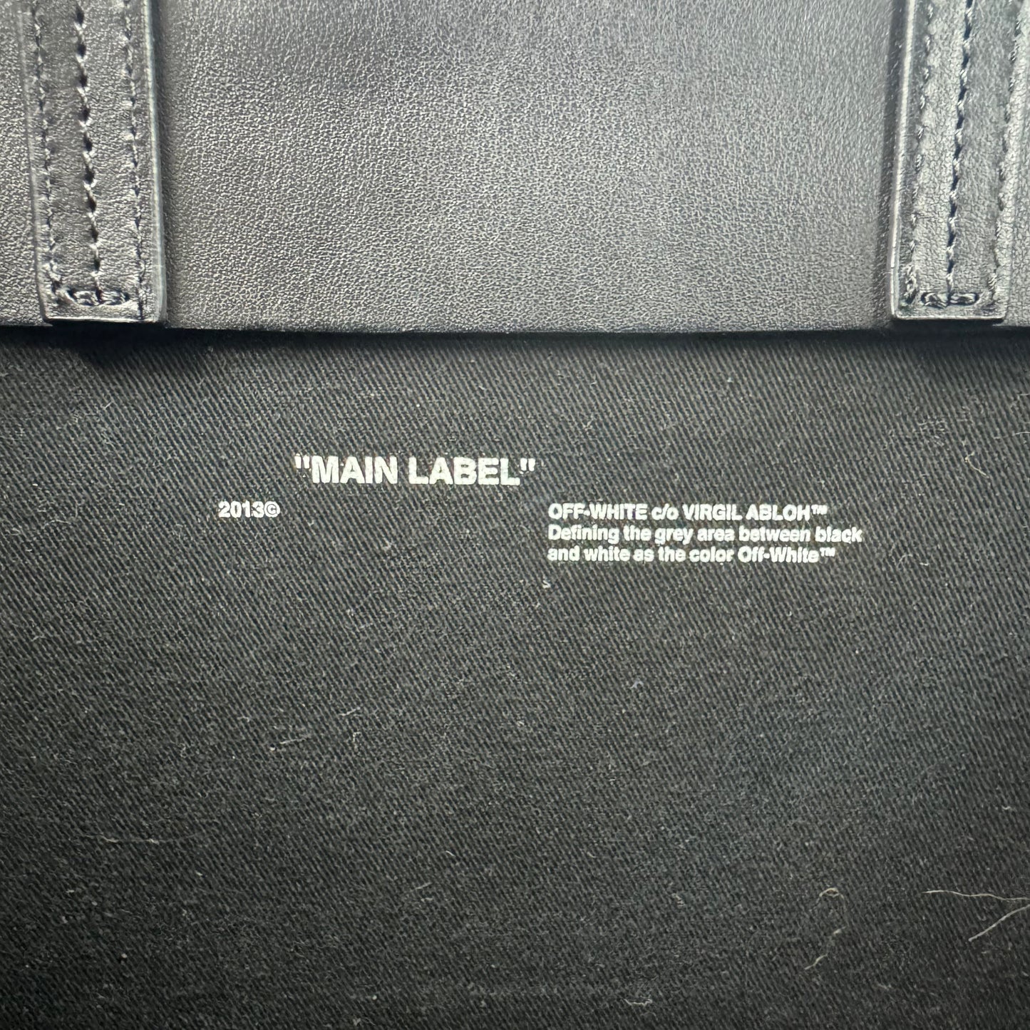 Off-White Sculpture Virgil Abloh Tote Bag – Winter 2017/2018