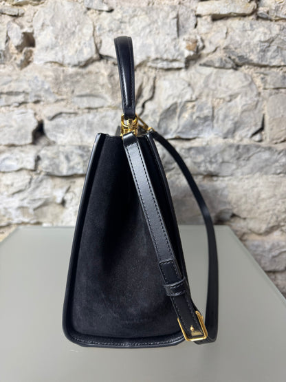 Tory Burch Eleanor Henkeltasche – Schwarz