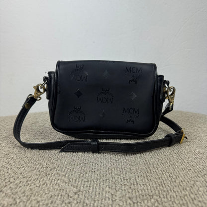 Vintage MCM Crossbody Tasche – Schwarz