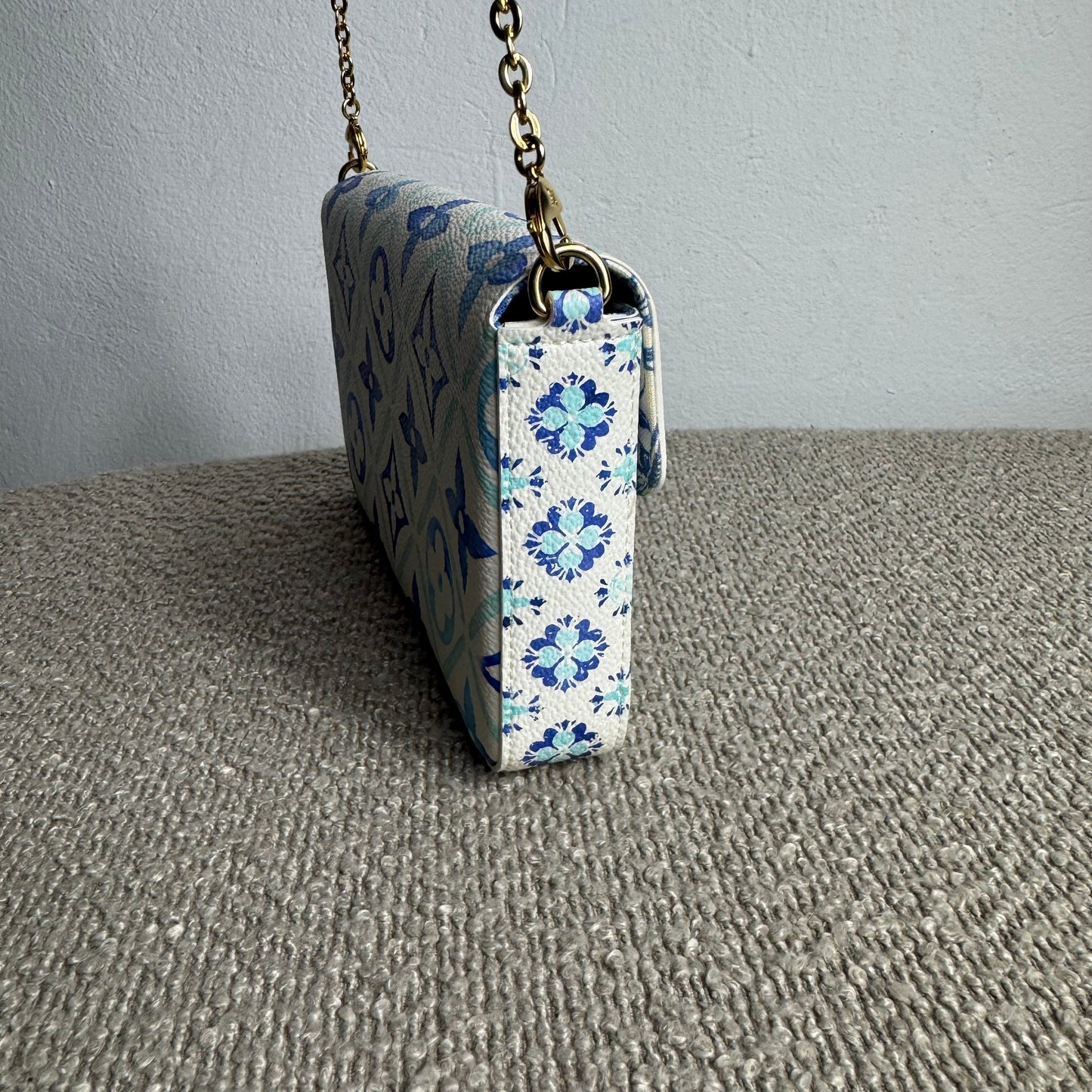 Louis Vuitton Pochette Félicie – Monogram Tile „By The Pool“ Lagoon Blue