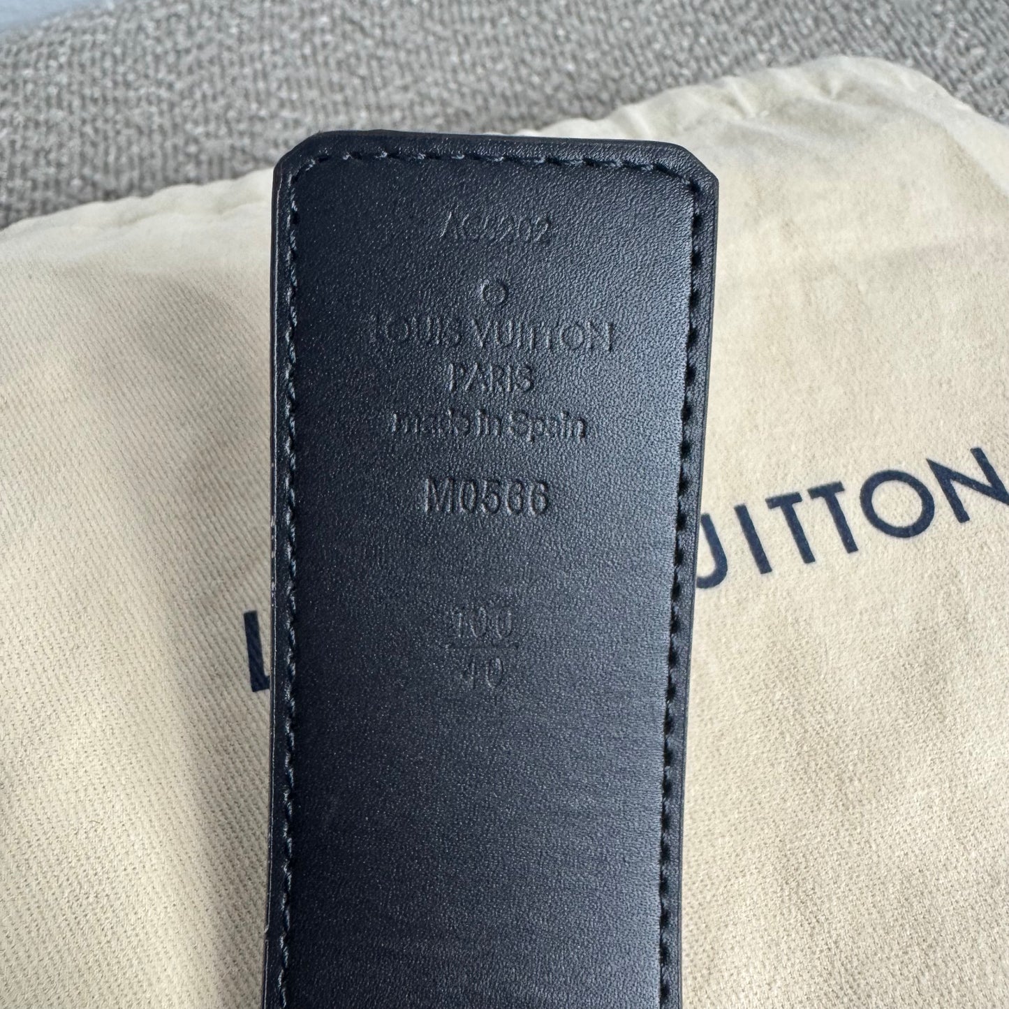 Louis Vuitton Initiales Wendegürtel 40 mm – Monogram / Schwarz