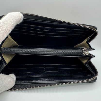 Burberry Zip-Around Wallet Haymarket / House Check Canvas