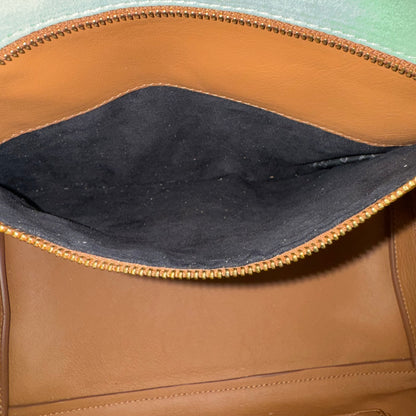 Giorgio Armani Suede Tote – Mint aus Veloursleder