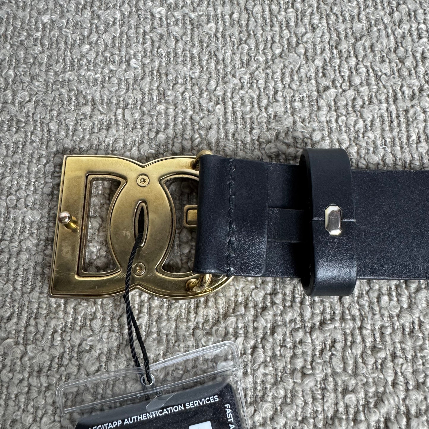 Dolce & Gabbana DG Logo-Gürtel Leder – Gr. 115 cm