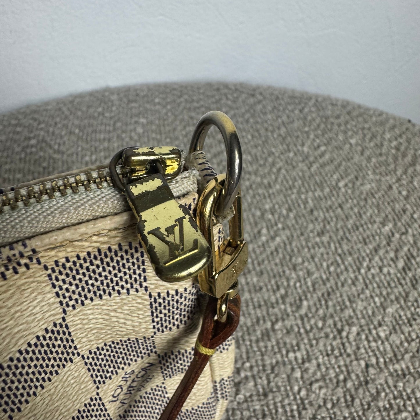Louis Vuitton Pochette Accessoires in Damier Azur Canvas