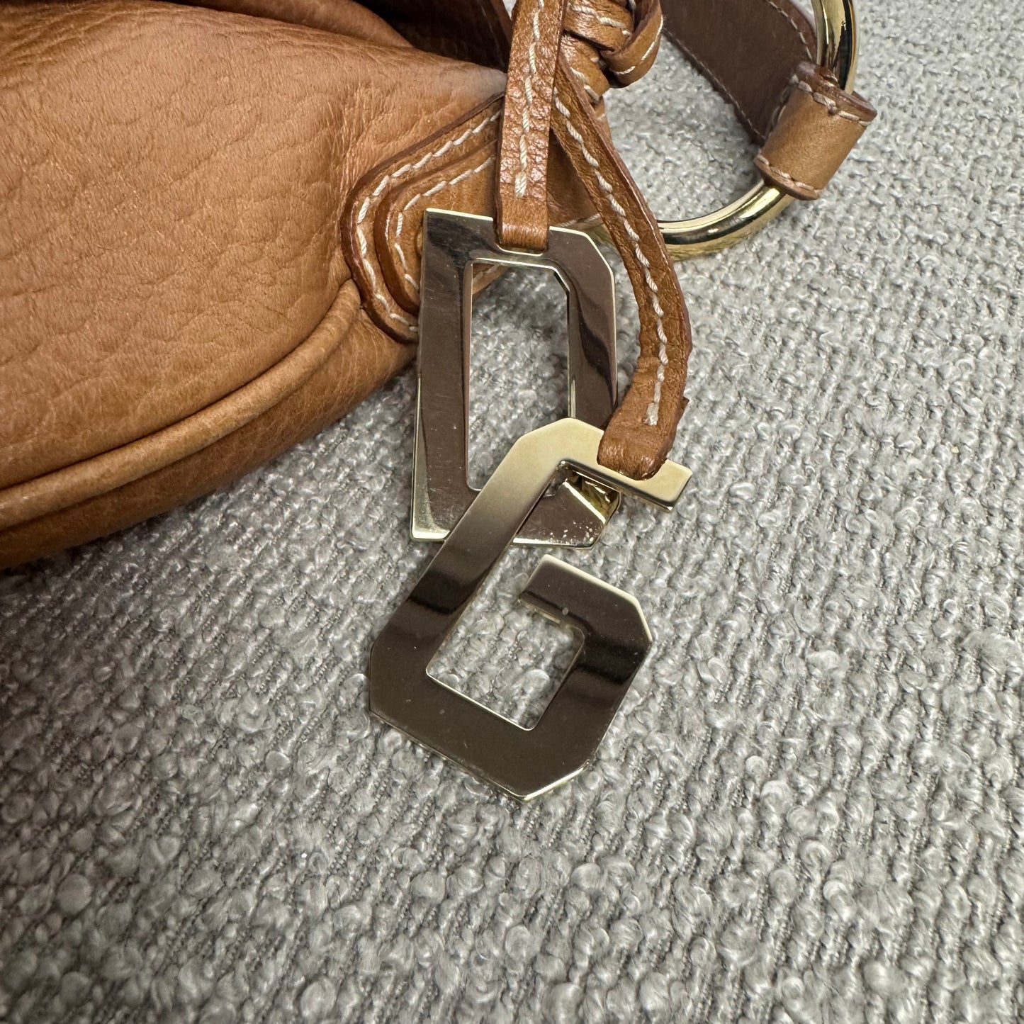Dolce & Gabbana Vintage Leder Handtasche Braun
