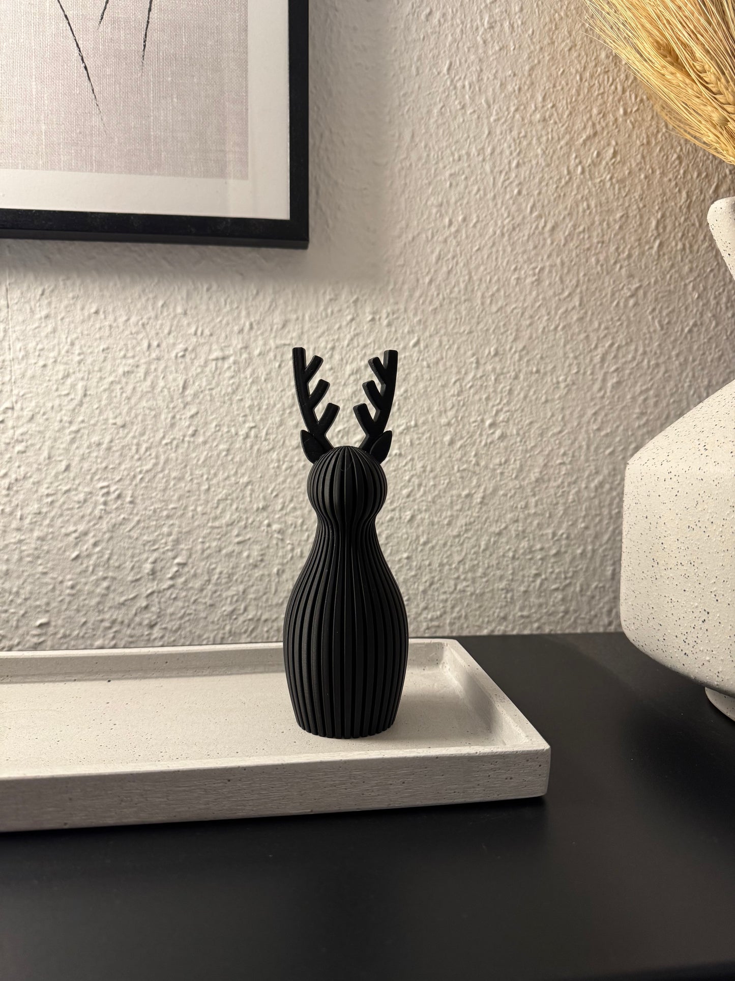 Minimalistisches 3D Weihnachtsrentier