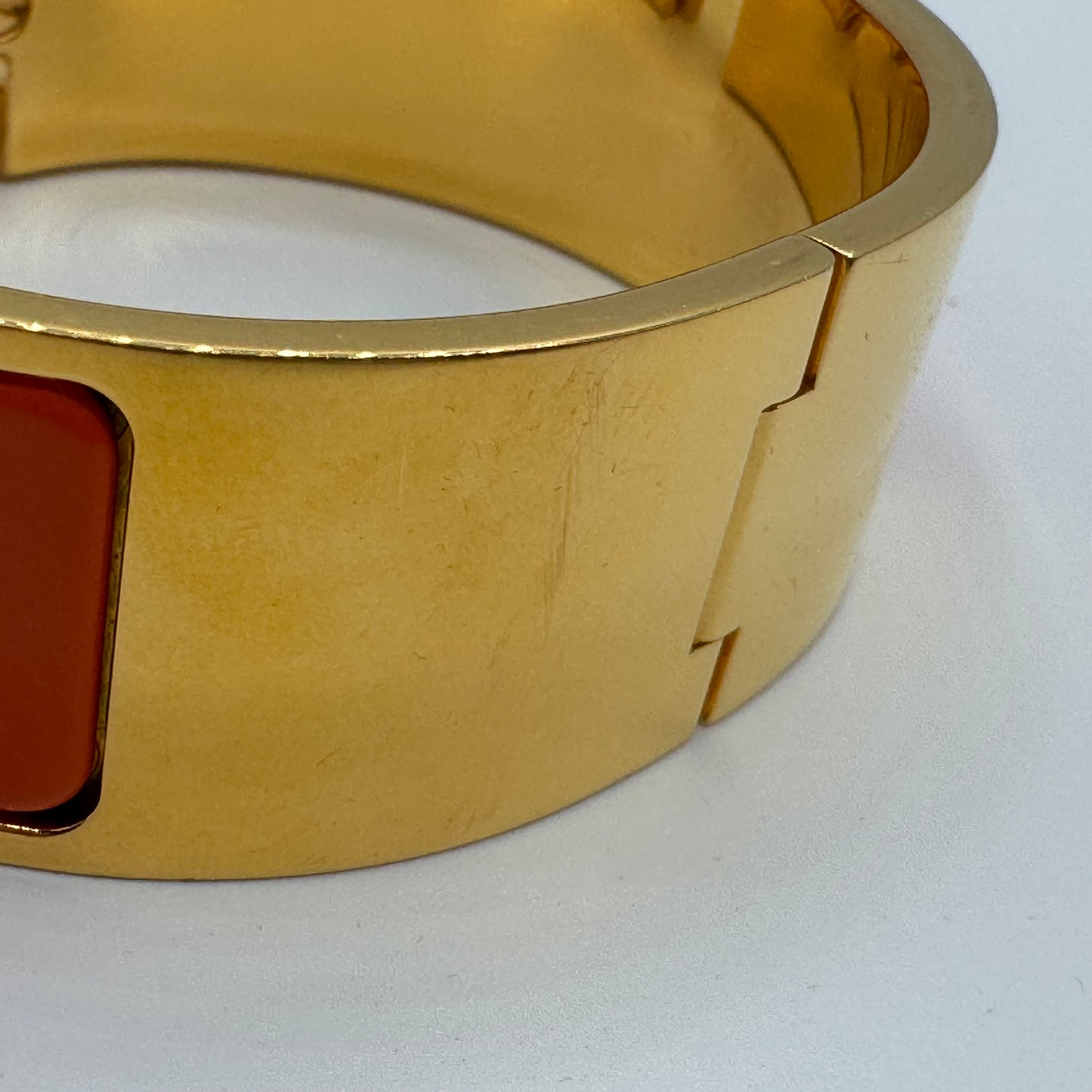 Hermès Clic Clac H GM Gold Orange Limited Edition