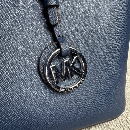 Michael Kors Jet Set Travel Large Saffiano Leather Tote Dunkelblau