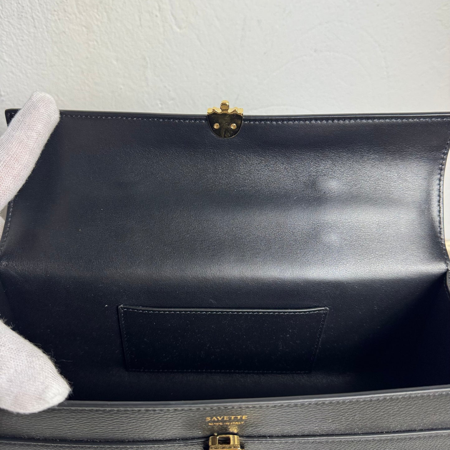 Savette "Symmetry Slim" Pochette Schwarz