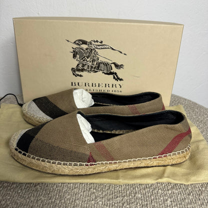 Burberry Espadrilles Schuhe – Icon Check – Gr. 38,5