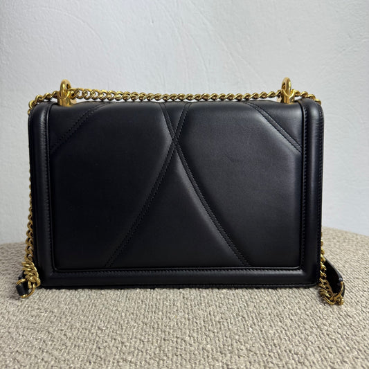 Dolce & Gabbana Devotion Flap Bag Medium – Schwarz