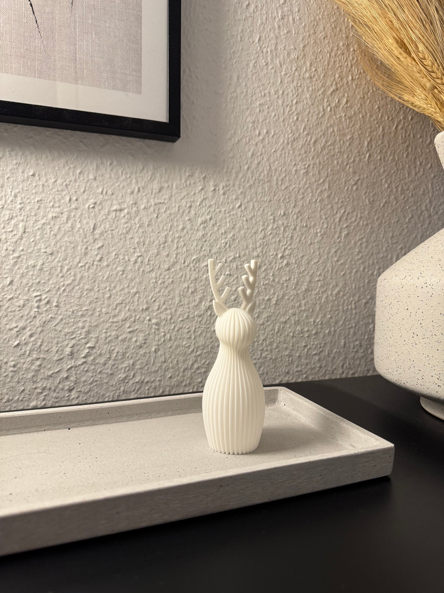 Minimalistisches 3D Weihnachtsrentier