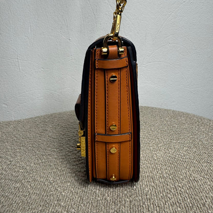 MCM Crossbody Phone Case Visetos Cognac