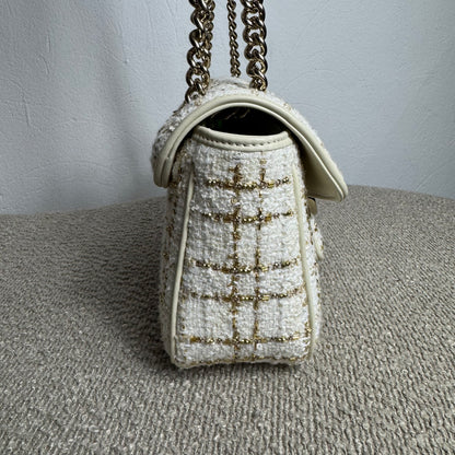Gucci GG Marmont Special Edition Tweed mit Perlen
