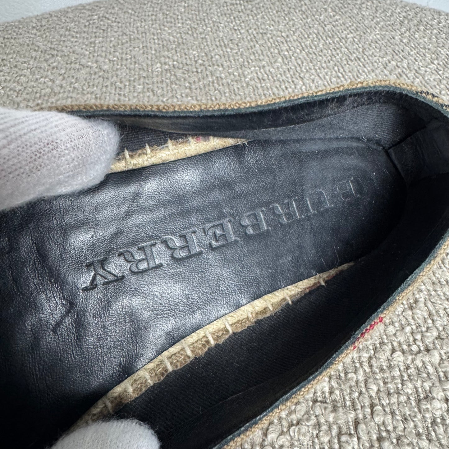 Burberry Espadrilles Schuhe – Icon Check – Gr. 38,5