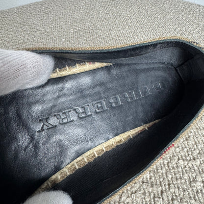 Burberry Espadrilles Schuhe – Icon Check – Gr. 38,5