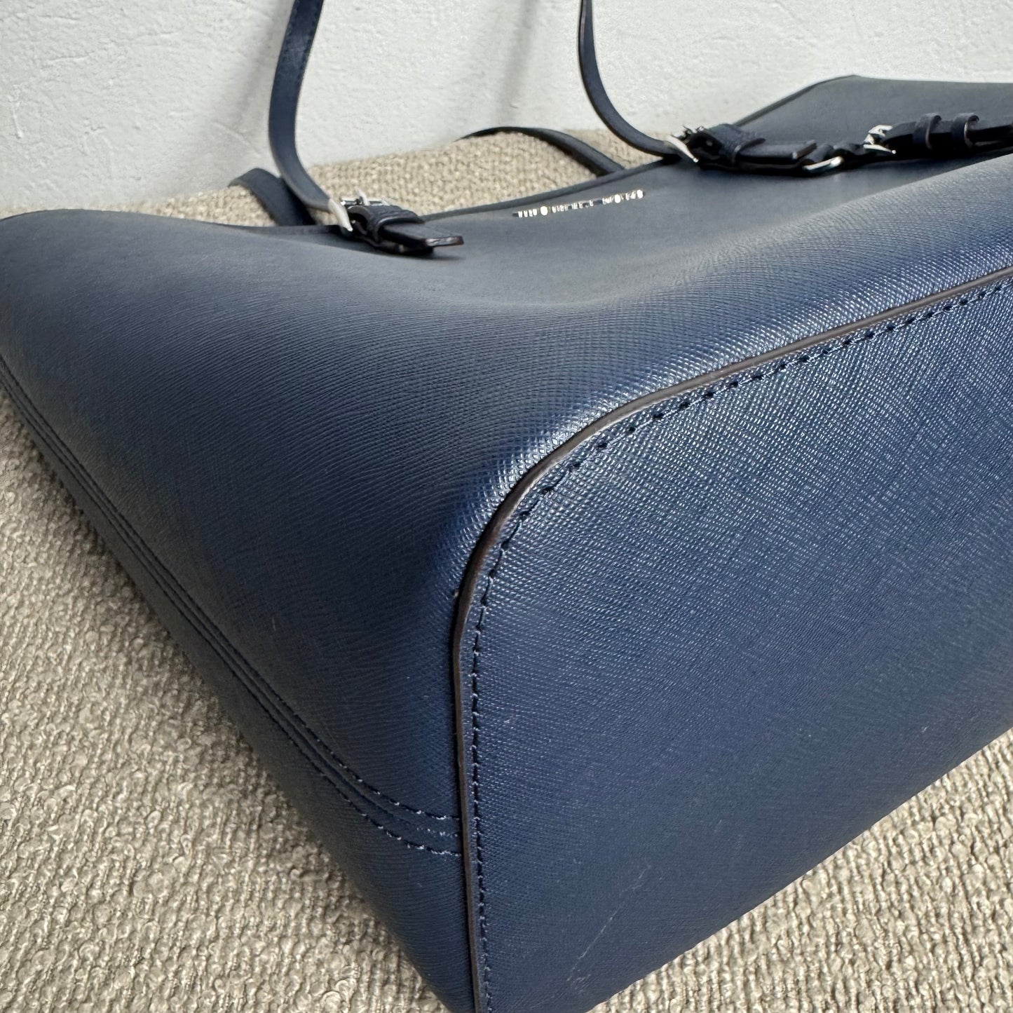 Michael Kors Jet Set Travel Large Saffiano Leather Tote Dunkelblau