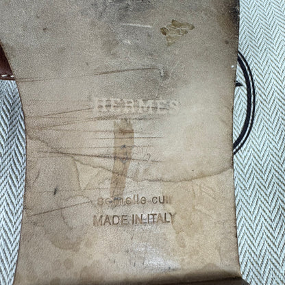 Hermès Oran Sandalen – Braun – Gr. 38,5