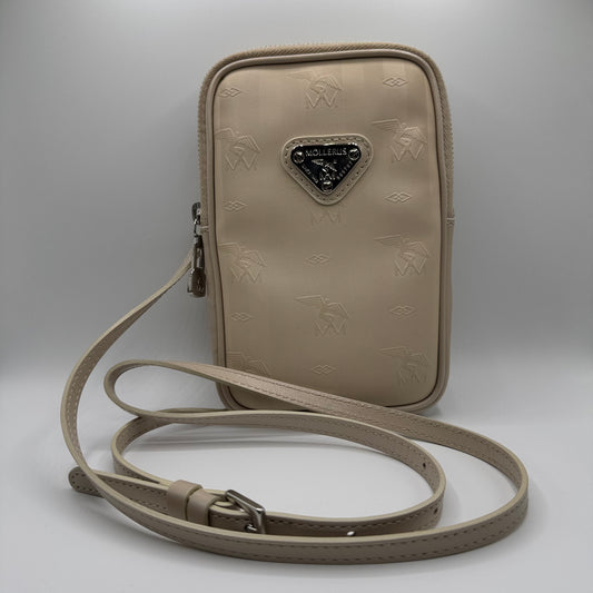 Maison Mollerus Vinerus Wildhorn Handytasche Canvas Taupe