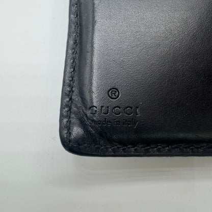Gucci Signature Guccissima Leder Portemonnaie – Schwarz