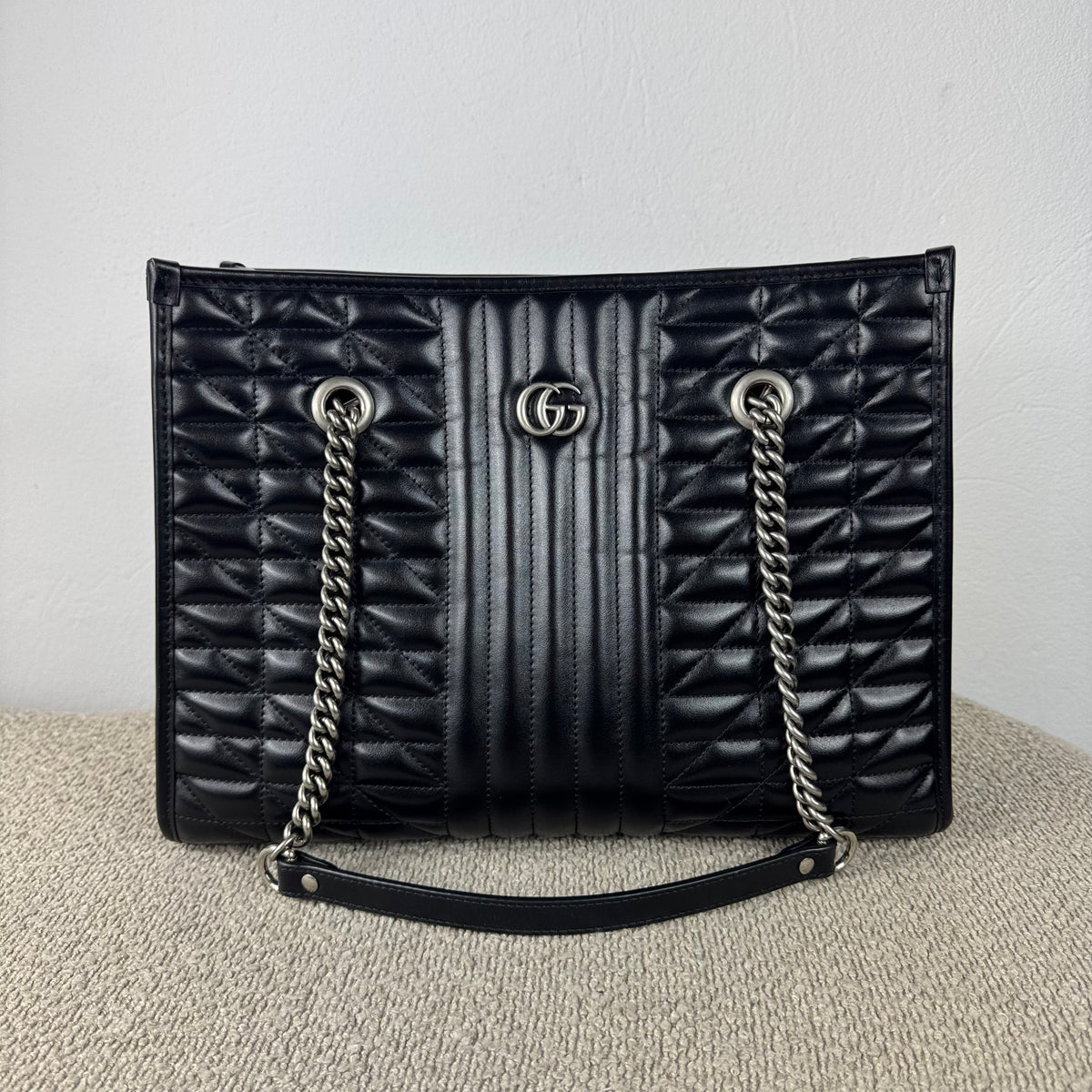 Gucci GG Marmont Matelassé Shopper – Schwarz