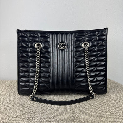 Gucci GG Marmont Matelassé Shopper – Schwarz