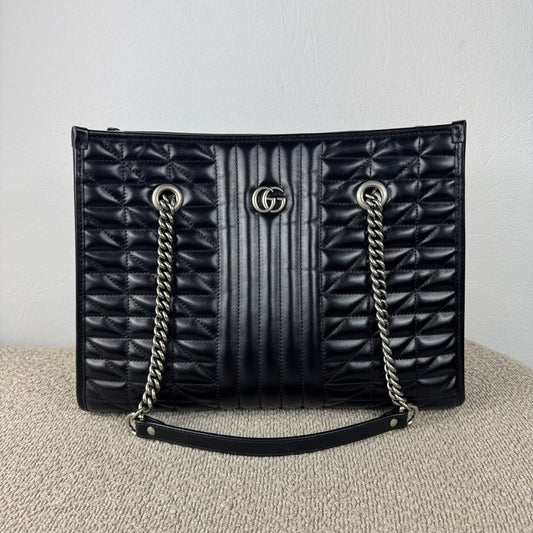 Gucci GG Marmont Matelassé Shopper – Schwarz