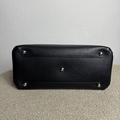 Burberry Banner Bag Grainy Calfskin Schwarz