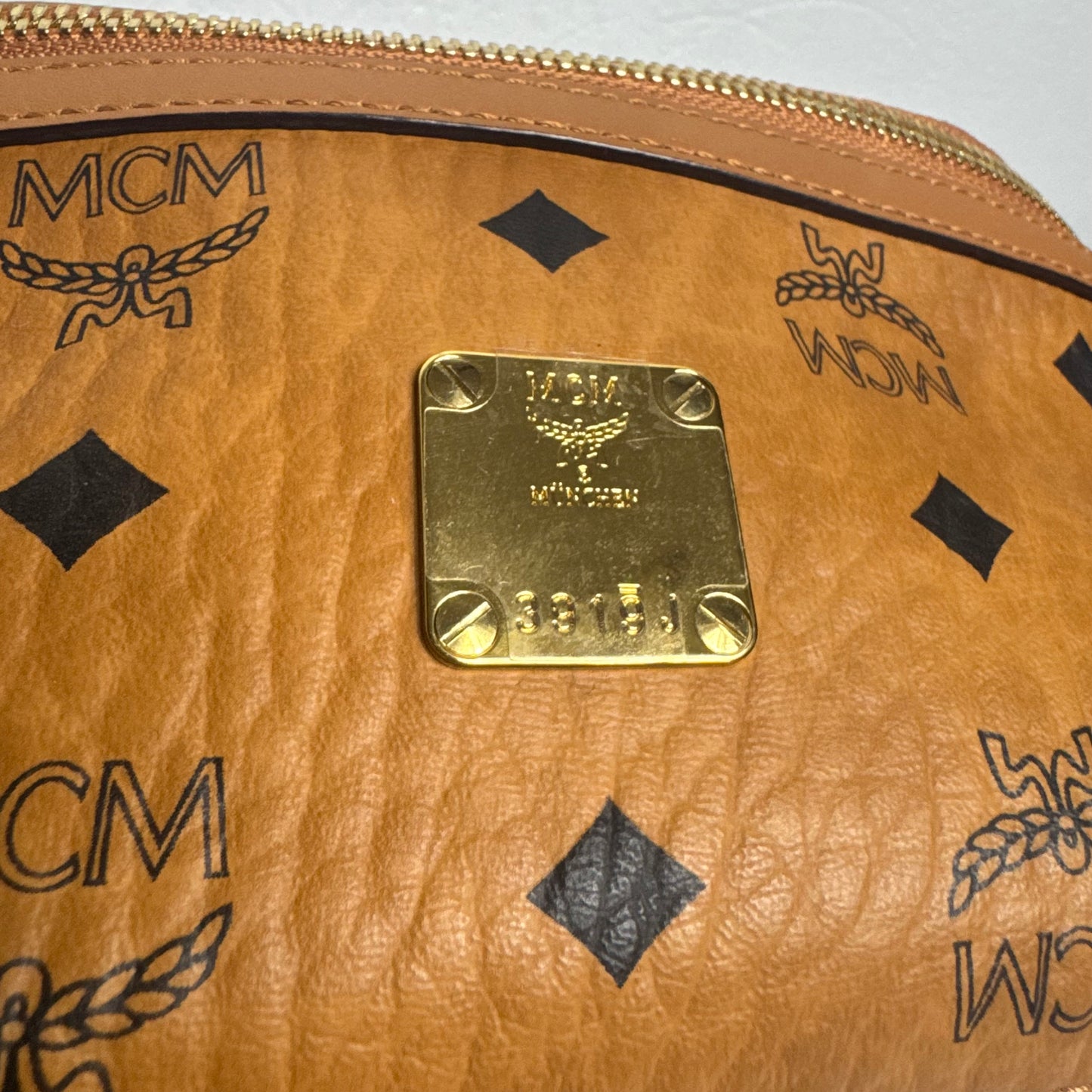 MCM Fursten Belt Bag Visetos Cognac