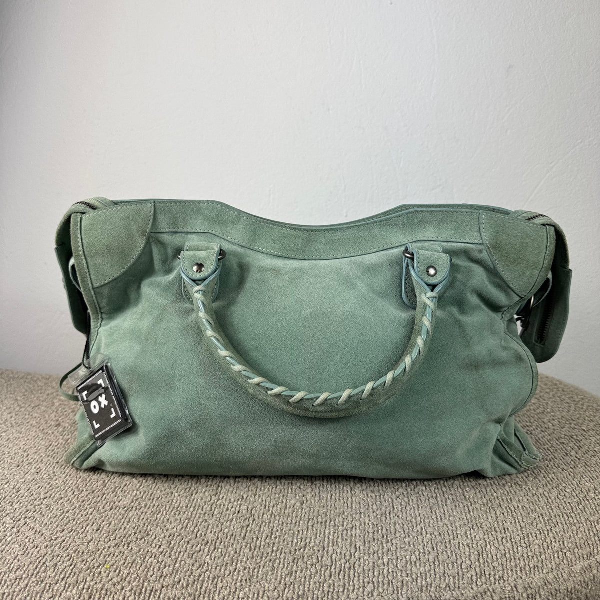 Balenciaga Classic City – Wildleder Mintgrün