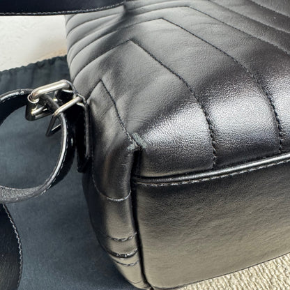 Saint Laurent Loulou Rucksack Matelassé-Leder Schwarz