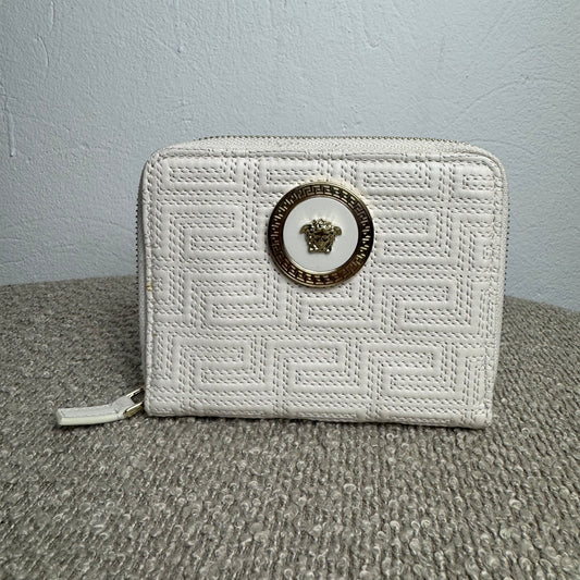Versace Medusa Nappa Geldbeutel – Weiß