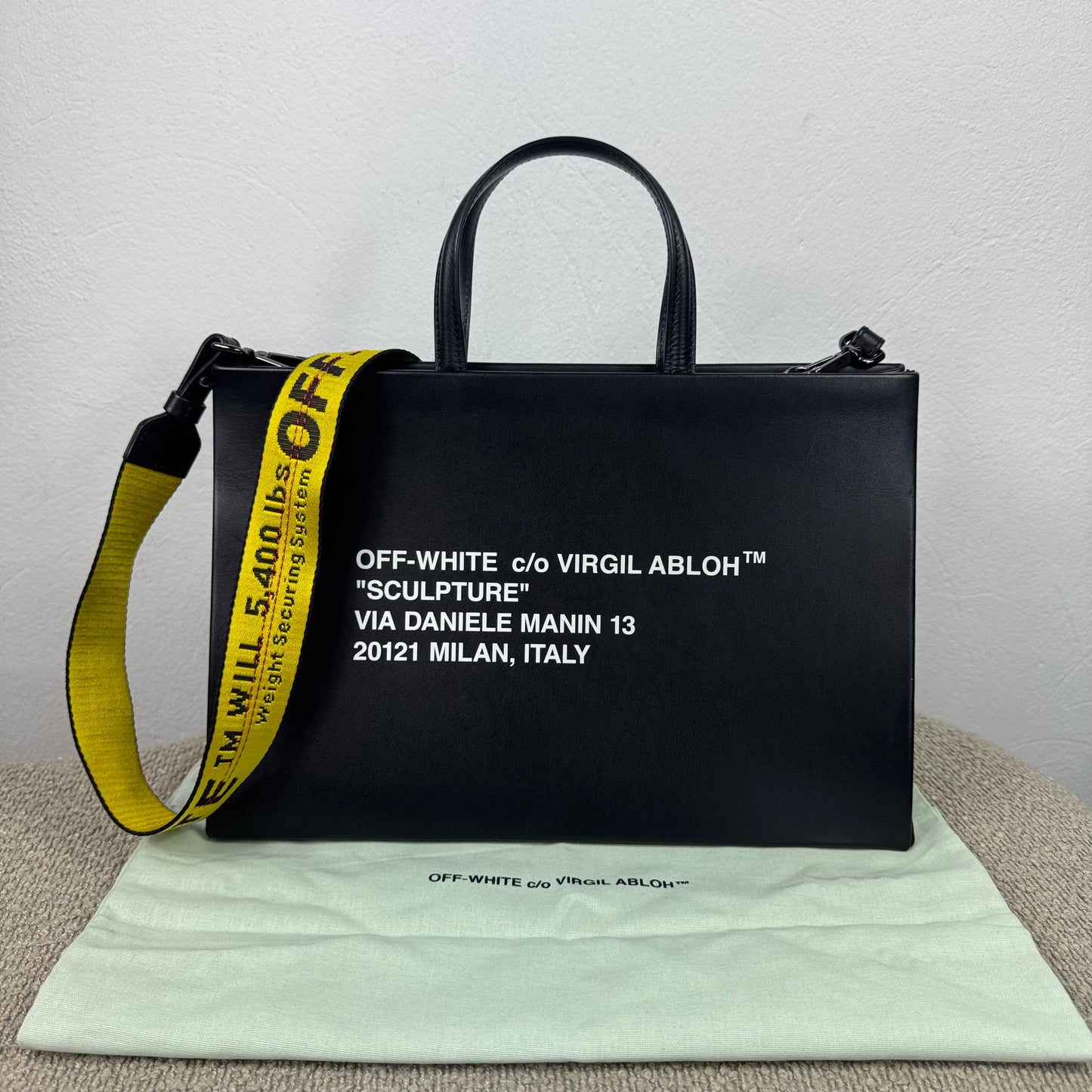 Off-White Sculpture Virgil Abloh Tote Bag – Winter 2017/2018