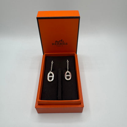 Hermès Farandole Ohrringe Mittleres Modell – Silber