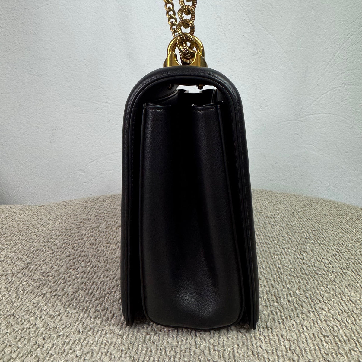 Dolce & Gabbana Devotion Flap Bag Medium – Schwarz