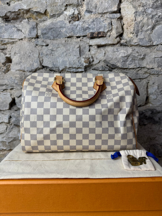 Louis Vuitton Speedy 30 - Azur Damier