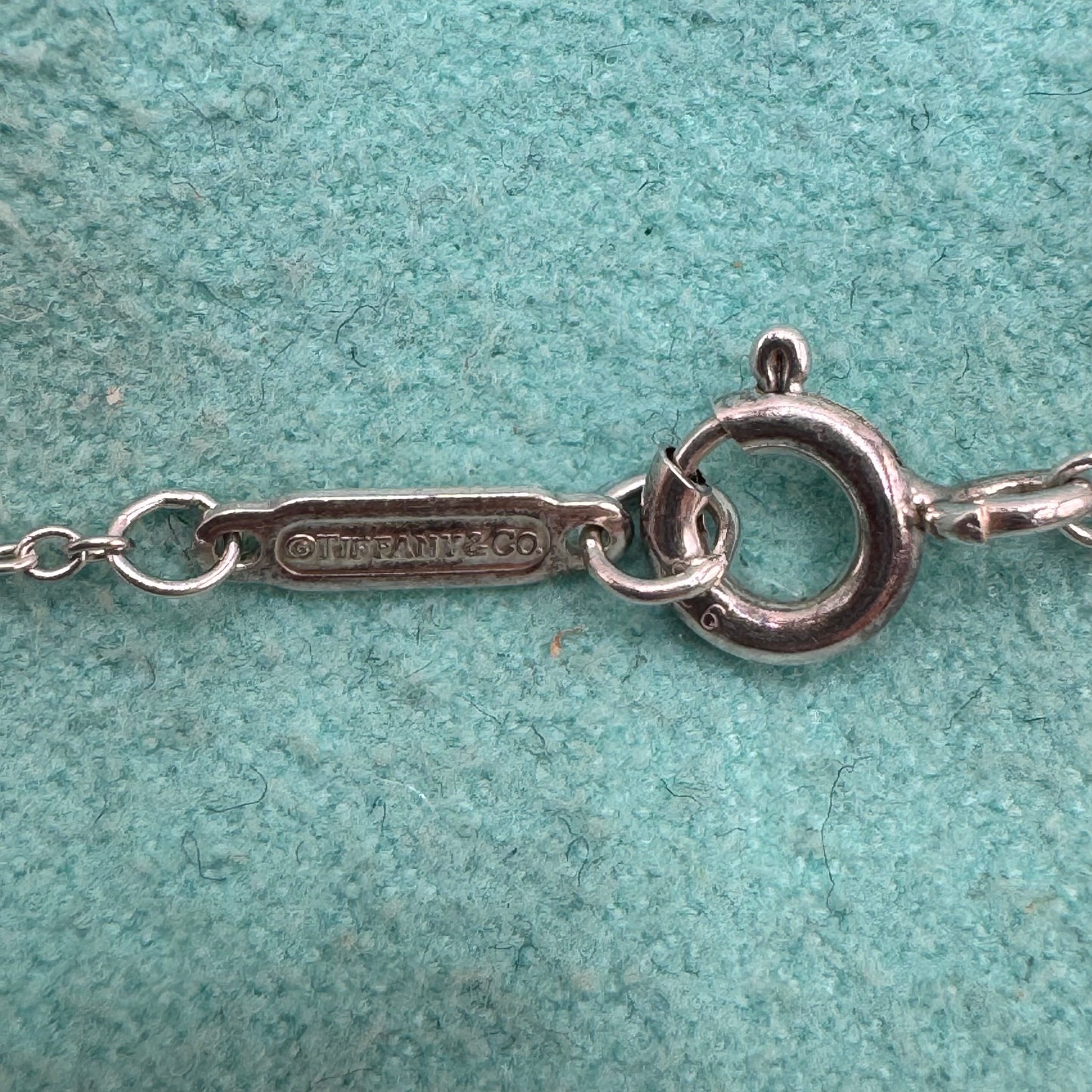 Tiffany & Co. Daisy Key Halskette aus Silber mit Diamant